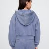 Vintage Soft Cropped Zip Hoodie för barn