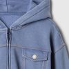Vintage Soft Cropped Zip Hoodie för barn