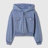 Vintage Soft Cropped Zip Hoodie för barn