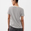 Vintage V-ringad T-shirt i ekologisk bomull