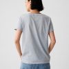 Vintage V-ringad T-shirt i ekologisk bomull
