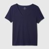 Vintage V-ringad T-shirt i ekologisk bomull