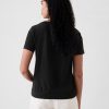 Vintage V-ringad T-shirt i ekologisk bomull