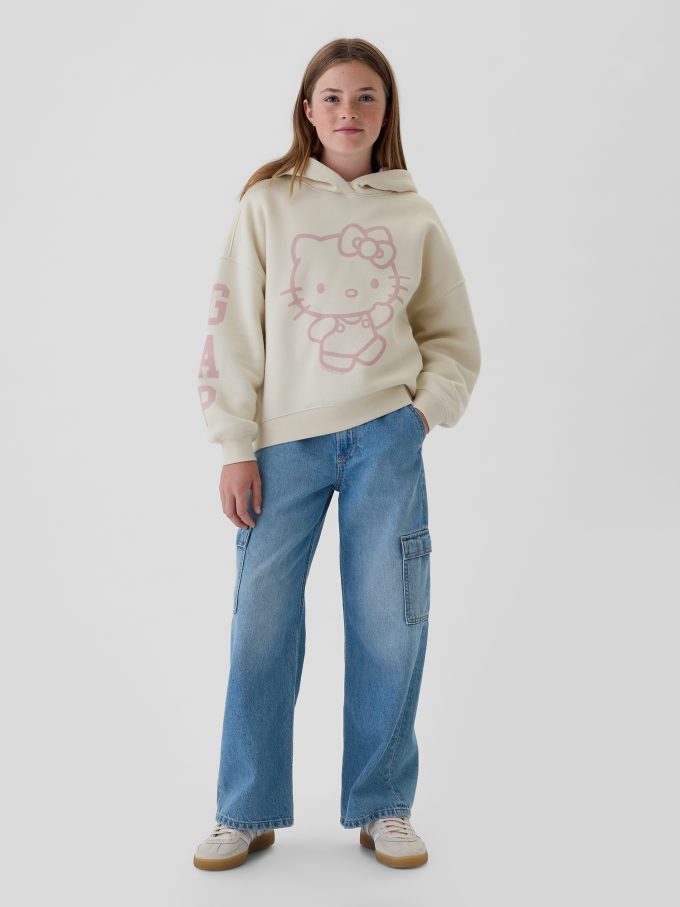 Vintage mjuk Squishmallow grafisk hoodie för barn