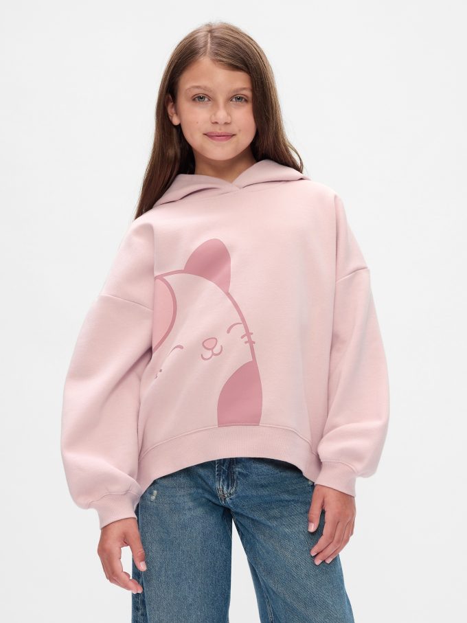 Vintage mjuk Squishmallow grafisk hoodie för barn
