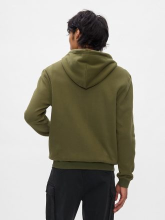 Vintage mjuk hoodie med dragkedja