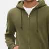 Vintage mjuk hoodie med dragkedja