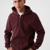 Vintage mjuk hoodie med dragkedja