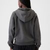 Vintage mjuk hoodie med dragkedja