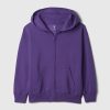 Vintage mjuk hoodie med dragkedja för barn