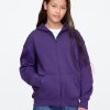Vintage mjuk hoodie med dragkedja för barn