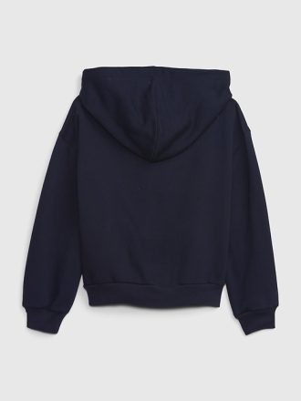 Vintage mjuk hoodie med dragkedja för barn