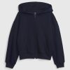 Vintage mjuk hoodie med dragkedja för barn