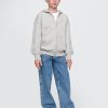 Vintage mjuk hoodie med dragkedja för barn