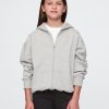 Vintage mjuk hoodie med dragkedja för barn