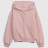 Vintage mjuk hoodie med dragkedja för barn