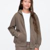 Vintage mjuk hoodie med dragkedja för barn