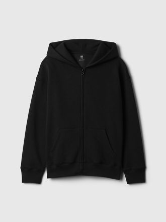 Vintage mjuk hoodie med dragkedja för barn