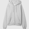 Vintage mjuk hoodie med dragkedja