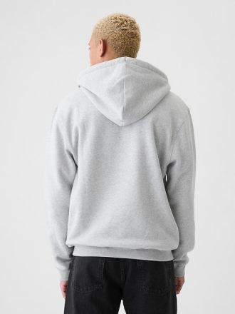 Vintage mjuk hoodie med dragkedja