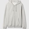 Vintage mjuk hoodie med dragkedja