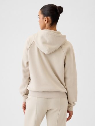 Vintage mjuk hoodie med dragkedja