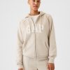 Vintage mjuk hoodie med dragkedja