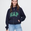 Vintage mjuk hoodie med dragkedja