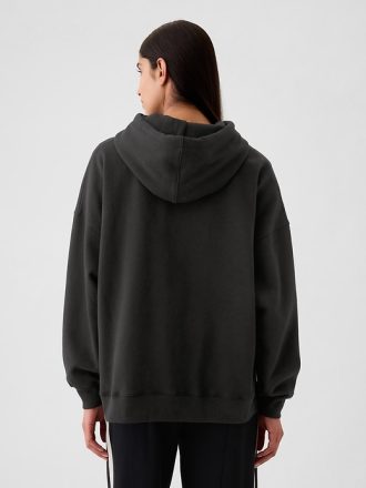 Vintage mjuk oversized tunika hoodie