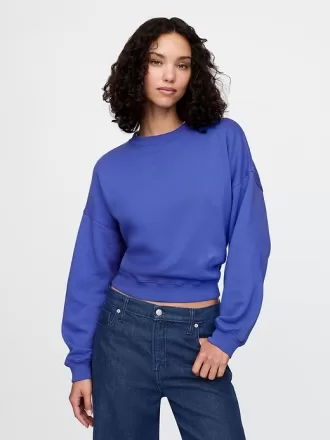 Vintage mjuk tröja med crewneck