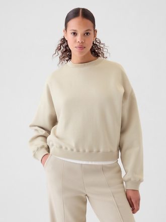 Vintage mjuk tröja med crewneck