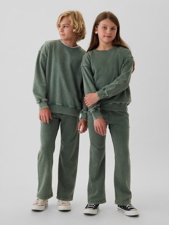 Vintage mjuk tvättad avslappnad tröja för barn