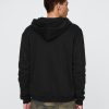 Vintage mjuk våffelfodrad hoodie med dragkedja