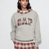 Vintage mjukrandig logotyphuvtröja