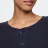 Waffle Henley PJ-skjorta