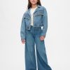 Western Jeansjacka med fransar för barn