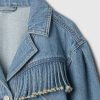 Western Jeansjacka med fransar för barn