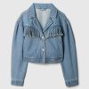Western Jeansjacka med fransar för barn