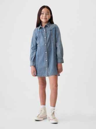 Westernskjorta i denim för barn