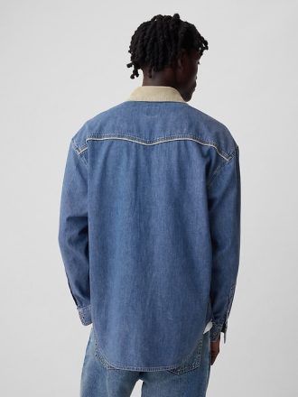 Westernskjorta i jeans