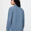 Westernskjorta i jeans