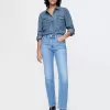 Westernskjorta i jeans