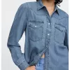 Westernskjorta i jeans