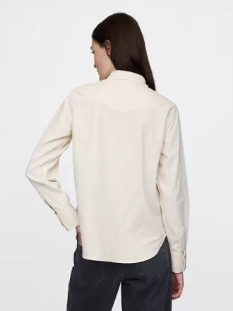 Westernskjorta i jeans
