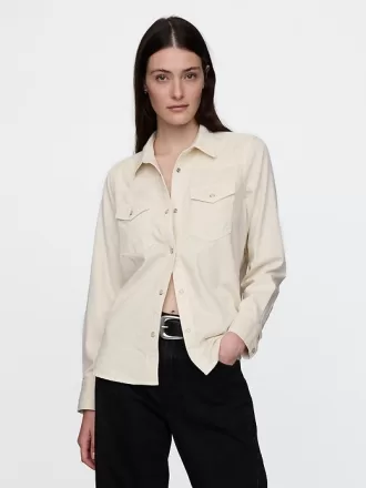 Westernskjorta i jeans