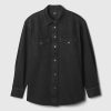 Westernskjortajacka i jeans