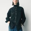 Westernskjortajacka i jeans