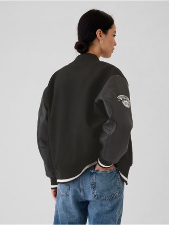 Wool Varsity Logo Boyfriend Jacka