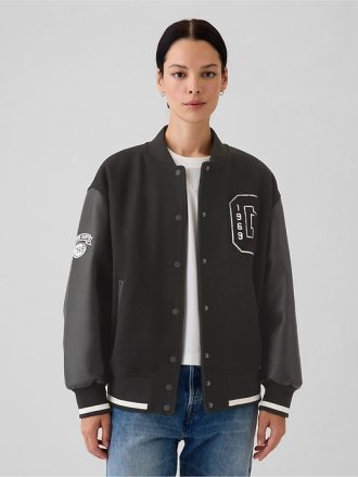 Wool Varsity Logo Boyfriend Jacka